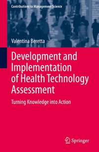 Enlarge image Cover: Development and Implementation of Health Technology Assessment - Springer