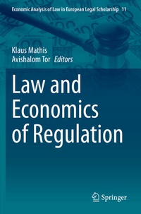 Enlarge image Cover: Law and Economics of Regulation - Springer