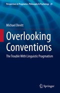 Cover: Overlooking Conventions - Springer
