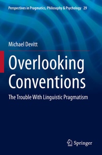 Enlarge image Cover: Overlooking Conventions - Springer
