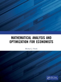 Abbildung von: Mathematical Analysis and Optimization for Economists - Chapman & Hall/CRC