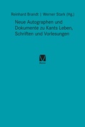 Cover: Neue Autographen und Dokumente zu Kants Leben, Schriften und Vorlesungen - Meiner
