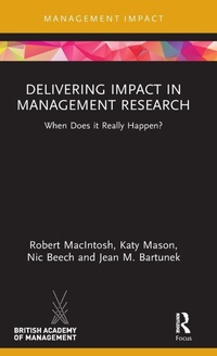 Enlarge image Cover: Delivering Impact in Management Research - Routledge
