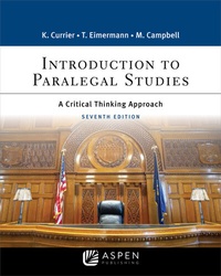 Enlarge image Cover: Introduction to Paralegal Studies - Aspen Publishing