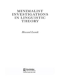 Abbildung von: Minimalist Investigations in Linguistic Theory - Routledge