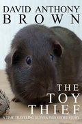 Cover: The Toy Thief: A Time Traveling Guinea Pigs Short Story (The Time Traveling Guinea Pigs, #2) - The Time Traveling Guinea Pigs