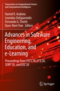 Cover: Advances in Software Engineering, Education, and e-Learning - Springer