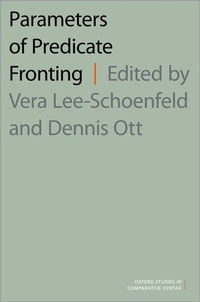 Enlarge image Cover: Parameters of Predicate Fronting - Oxford University Press Inc
