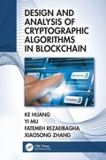 Cover: Design and Analysis of Cryptographic Algorithms in Blockchain - CRC Press