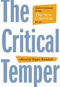 Cover: The Critical Temper - Encounter Books,USA