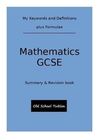 Enlarge image Cover: My Keywords and Definitions - Mathematics GCSE 2020 - Old School Tuition