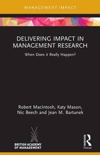 Enlarge image Cover: Delivering Impact in Management Research - Routledge
