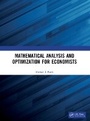 Cover: Mathematical Analysis and Optimization for Economists - Chapman & Hall/CRC