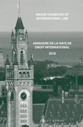 Cover: Hague Yearbook of International Law / Annuaire de La Haye de droit international, Vol. 31 (2018) - Martinus Nijhoff