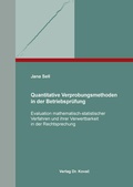 Cover: Quantitative Verprobungsmethoden in der Betriebspr&uuml;fung - Kovac, Dr. Verlag
