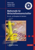 Cover: Mathematik f&uuml;r Wirtschaftswissenschaftler - Hanser