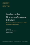 Cover: Studies at the Grammar-Discourse Interface - John Benjamins Publishing Company