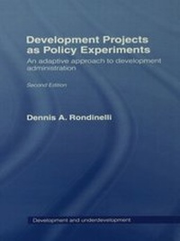 Enlarge image Cover: Development Projects as Policy Experiments - Routledge