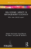 Cover: Delivering Impact in Management Research - Routledge