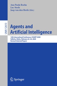 Enlarge image Cover: Agents and Artificial Intelligence - Springer