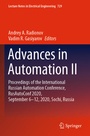 Cover: Advances in Automation II - Springer