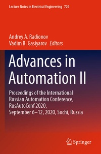 Enlarge image Cover: Advances in Automation II - Springer