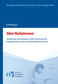 Abbildung von: "Aber"-Relationen - Erich Schmidt Verlag