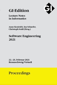 Enlarge image Cover: GI Edition Proceedings Band 310 "Software Engineering 2021" - Köllen