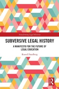Cover: Subversive Legal History - Routledge