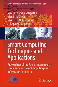 Enlarge image Cover: Smart Computing Techniques and Applications - Springer