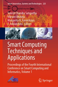 Enlarge image Cover: Smart Computing Techniques and Applications - Springer