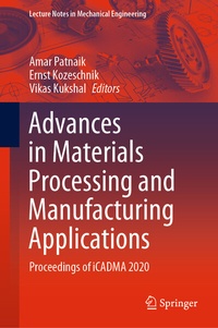 Enlarge image Cover: Advances in Materials Processing and Manufacturing Applications - Springer