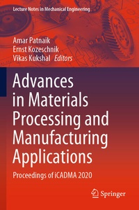 Enlarge image Cover: Advances in Materials Processing and Manufacturing Applications - Springer
