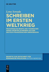 Abbildung von: Schreiben im Ersten Weltkrieg - De Gruyter