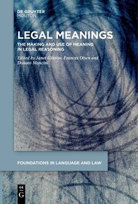 Abbildung von: Legal Meanings - De Gruyter Mouton