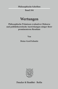 Abbildung von: Wertungen. - Duncker & Humblot