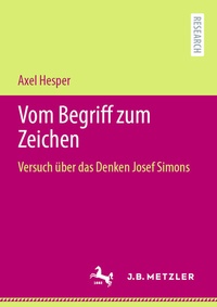 Abbildung von: Vom Begriff zum Zeichen - J.B. Metzler