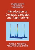 Cover: Introduction to Complex Variables and Applications - Cambridge University Press
