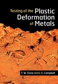 Cover: Testing of the Plastic Deformation of Metals - Cambridge University Press