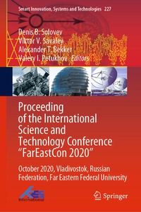 Enlarge image Cover: Proceeding of the International Science and Technology Conference "FarEast?on 2020" - Springer