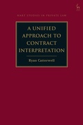 Bild: A Unified Approach to Contract Interpretation - Hart Publishing