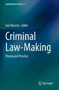 Cover: Criminal Law-Making - Springer