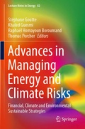 Cover: Advances in Managing Energy and Climate Risks - Springer