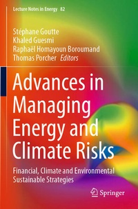 Enlarge image Cover: Advances in Managing Energy and Climate Risks - Springer