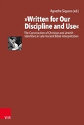 Cover: "Written for Our Discipline and Use" - Vandenhoeck & Ruprecht