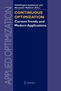 Cover: Continuous Optimization - Springer