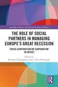 Cover: The Role of Social Partners in Managing Europe's Great Recession - Routledge