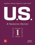 Cover: U.S.: A Narrative History Volume 1: To 1877 - McGraw-Hill Education