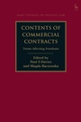 Cover: Contents of Commercial Contracts - Hart Publishing