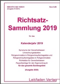 Cover: Richtsatz-Sammlung 2019 - Leitfaden